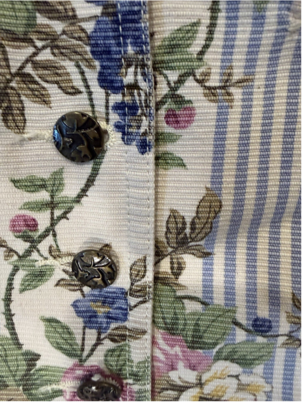 Vintage 90s Liz Claiborne Liz Wear Floral Tapestry Vest Petite Small - Picture 5 of 7